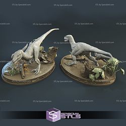 Blue and Baby Hunting 3D Printable from Jurassic World STL Files