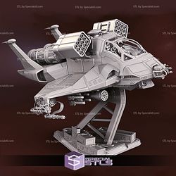 BSG Raptor 3D Printing Model Battlestar Galactica STL