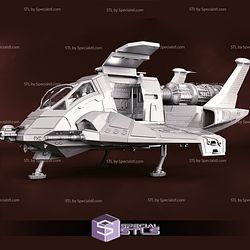 BSG Raptor 3D Printing Model Battlestar Galactica STL