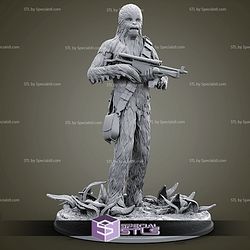 Chewbacca STL Files from Starwars 3D Model