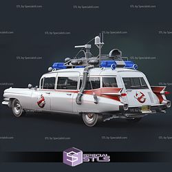 Ecto-1 3D Printable from Ghost Buster STL files