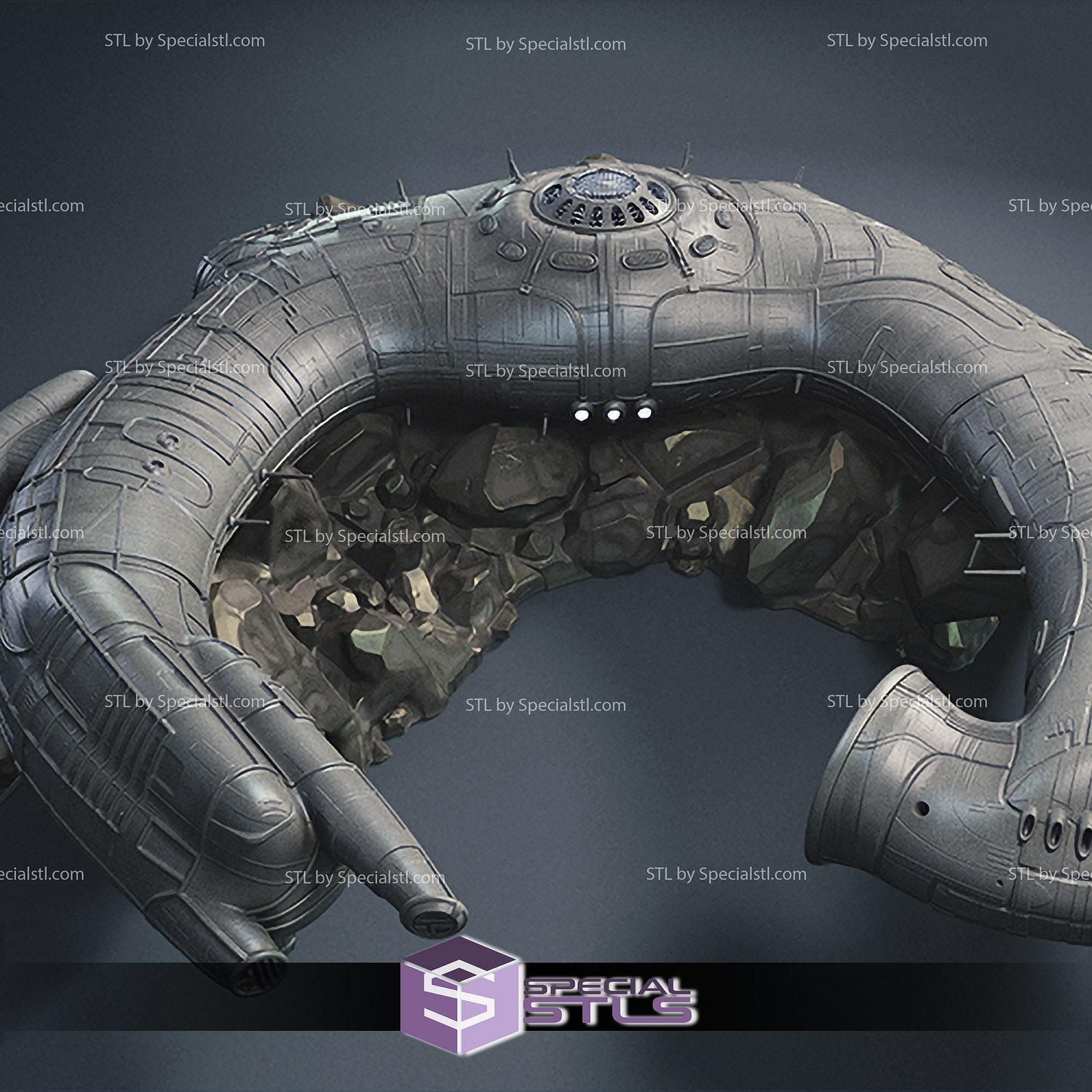 STL file Ship on a stand JUGGERNAUT of engineers from the planet LV-223  (Prometheus)・3D printable model to download・Cults