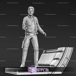 Han Solo STL Files Standing V2 From Starwars 3D Model
