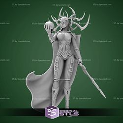Hela Standing 3D Model from Thor STL