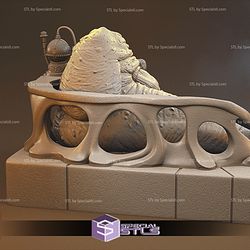 Jabba The Hutt and Leia 3D Printable Files from Starwars STL Files