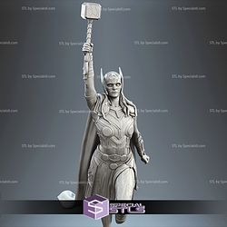 Lady Thor Jane Foster 3D Printable Action Pose