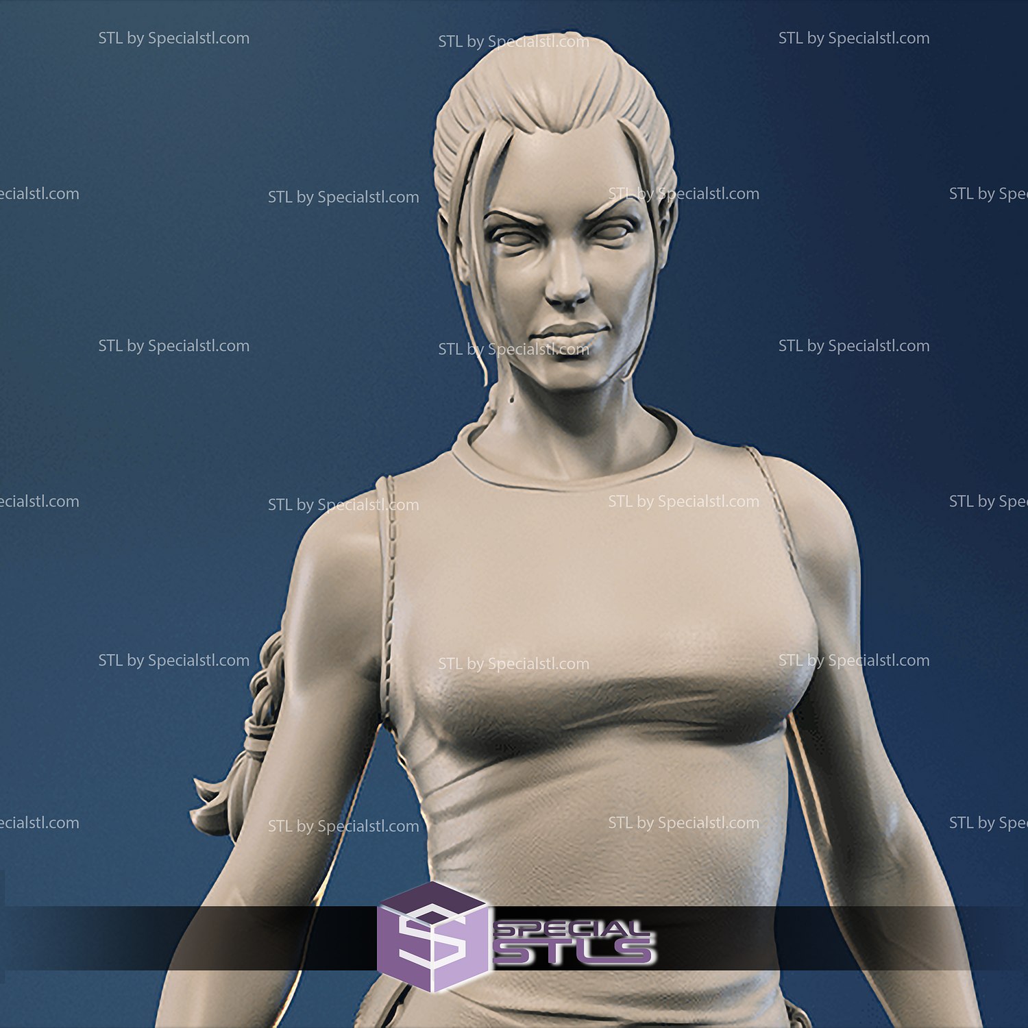 Lara Croft Stl Files Angelina Jolie From Tomb Raider 3d Model Specialstl