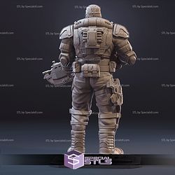 Marcus Fenix STL Files Standing from Gears of War 3D Printable