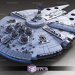 Millennium Falcon 3D Printing Model Standard Kit from Starwars STL