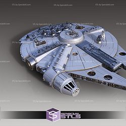 Millennium Falcon 3D Printing Model Standard Kit from Starwars STL