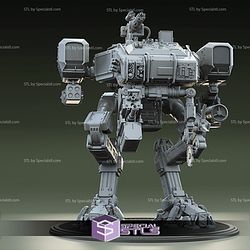 Moose Mech 3D Printable from Chappie The Movie STL Files
