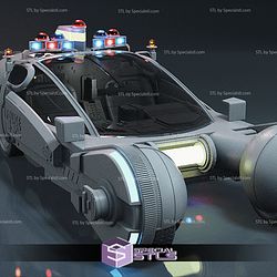Police Spinner STL Files from Blade Runner 3D Model