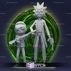 Rick and Morty STL Files Diorama