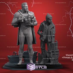 Shazam Billy Batson STL Files for Diorama from DC 3D Model