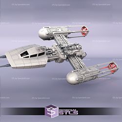 Y-wing Starfighter STL Files from Star Wars 3D Model