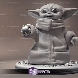 Baby Yoda STL Files 2 Version from Starwars 3D Model     