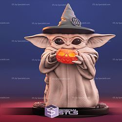 Baby Yoda Halloween STL Files from Starwars 3D Model     