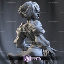 2B STL files Standing V3 From Nier Automata