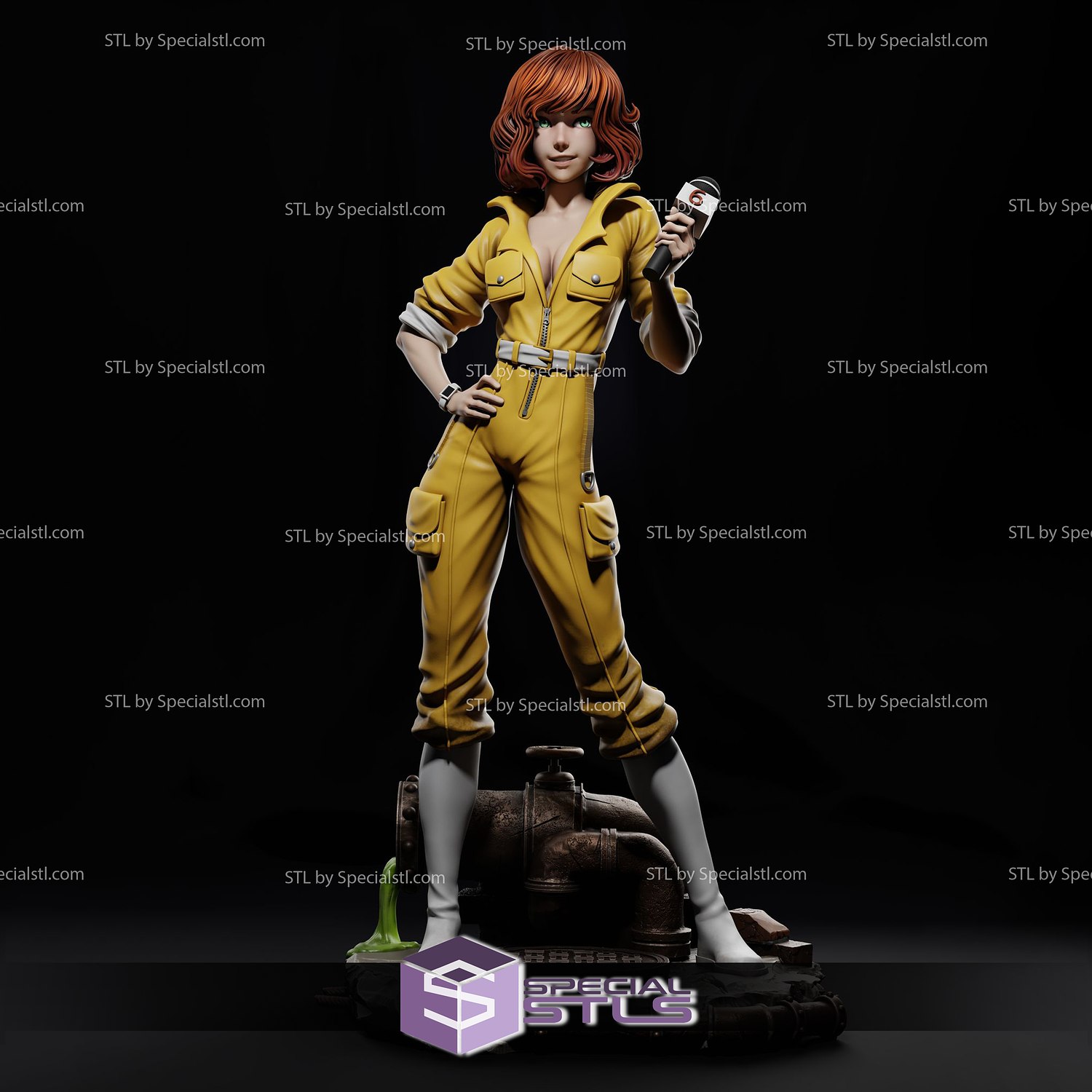 April Oneil Stl Files From Tmnt 3d Model Specialstl 9580