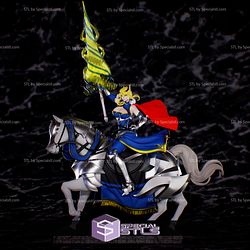 Artoria Pendragon STL Files on Horse from Fate Grand Order