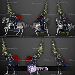 Artoria Pendragon STL Files on Horse from Fate Grand Order
