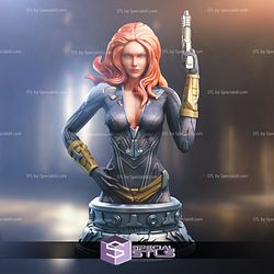 Black Widow Bust STL Files from Marvel