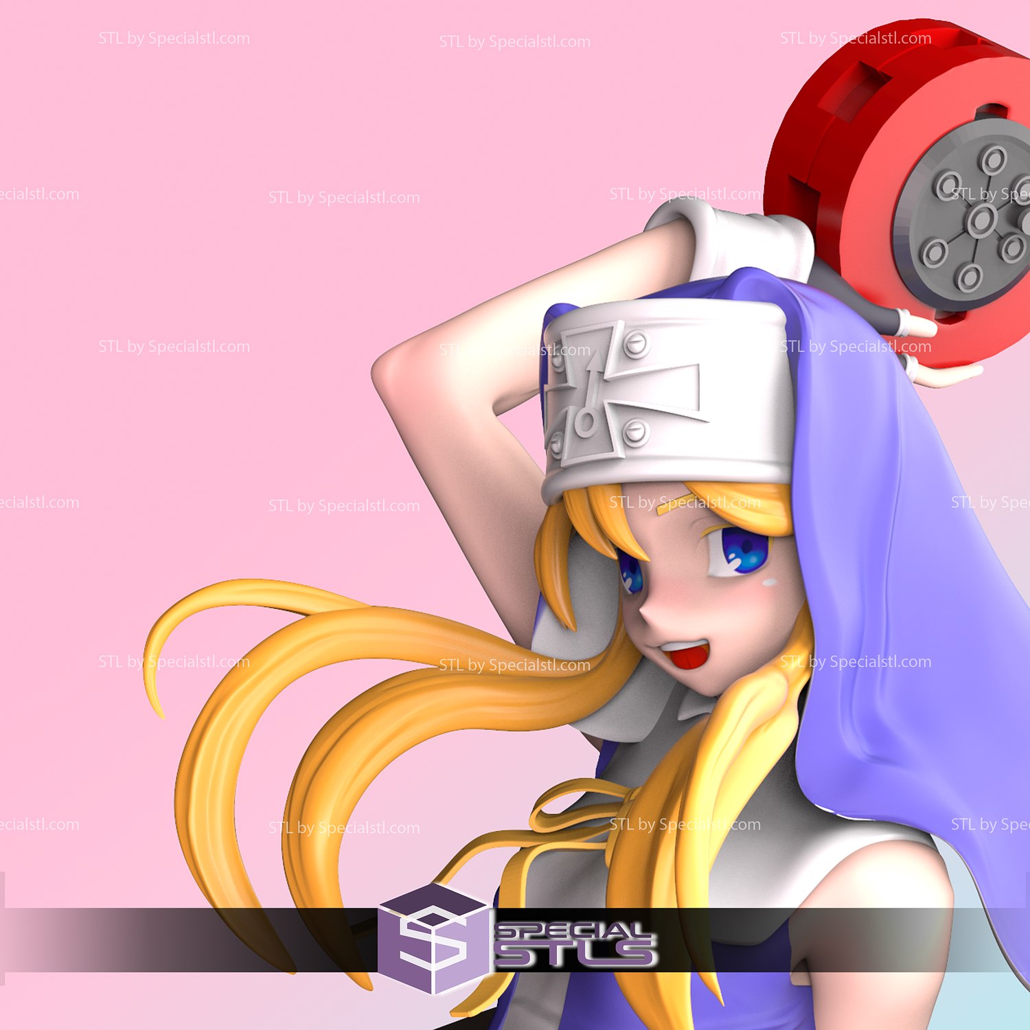 Bridget STL Files and her Teddy Bear from Guilty Gear