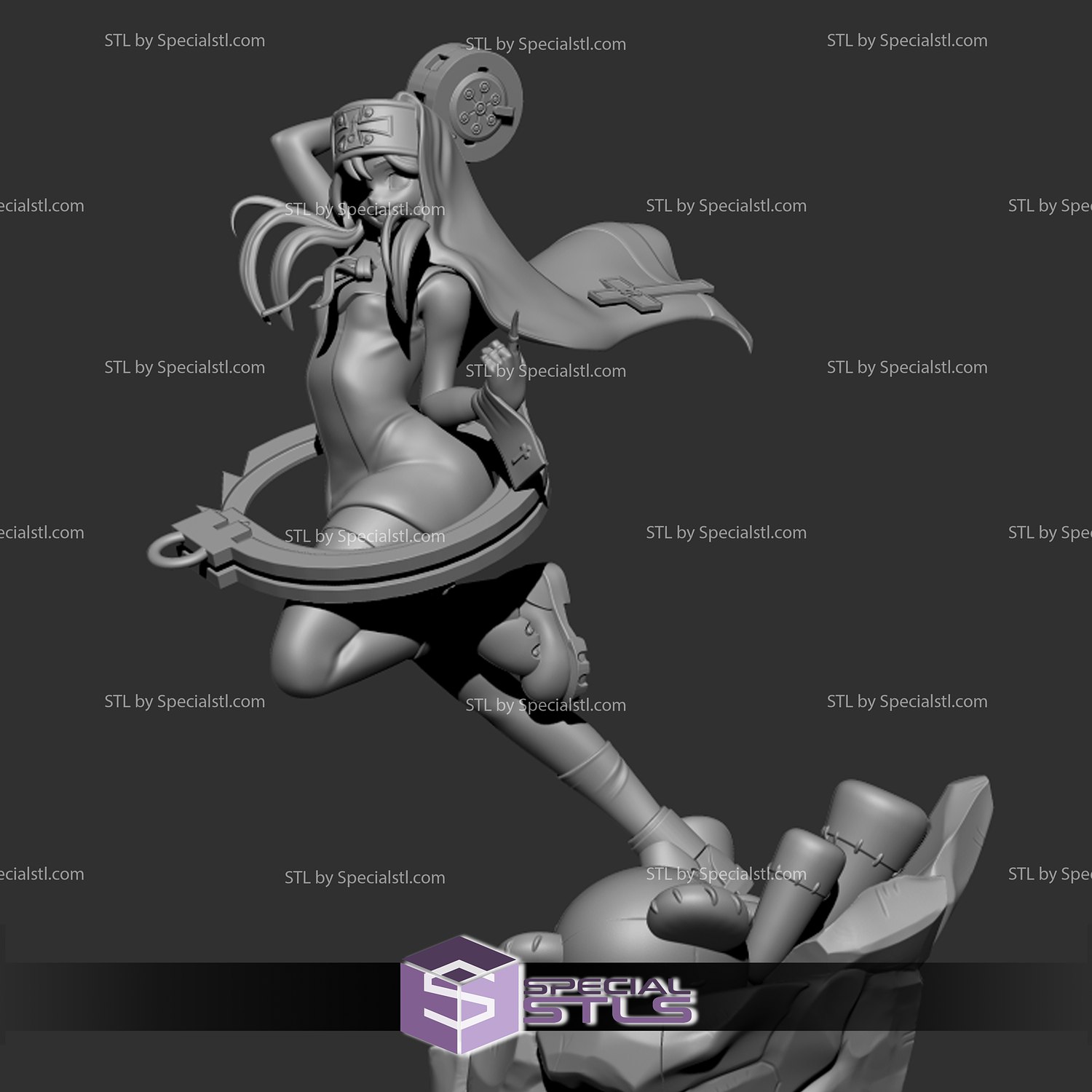 DL] Bridget from Guilty Gear 3D Model (2.93) by banchouforte on