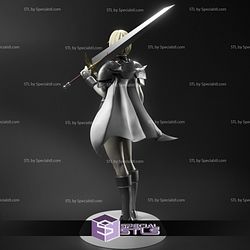 Clare 3D Model Standing from Claymore