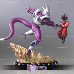 Cooler and Goku 3D Model V2