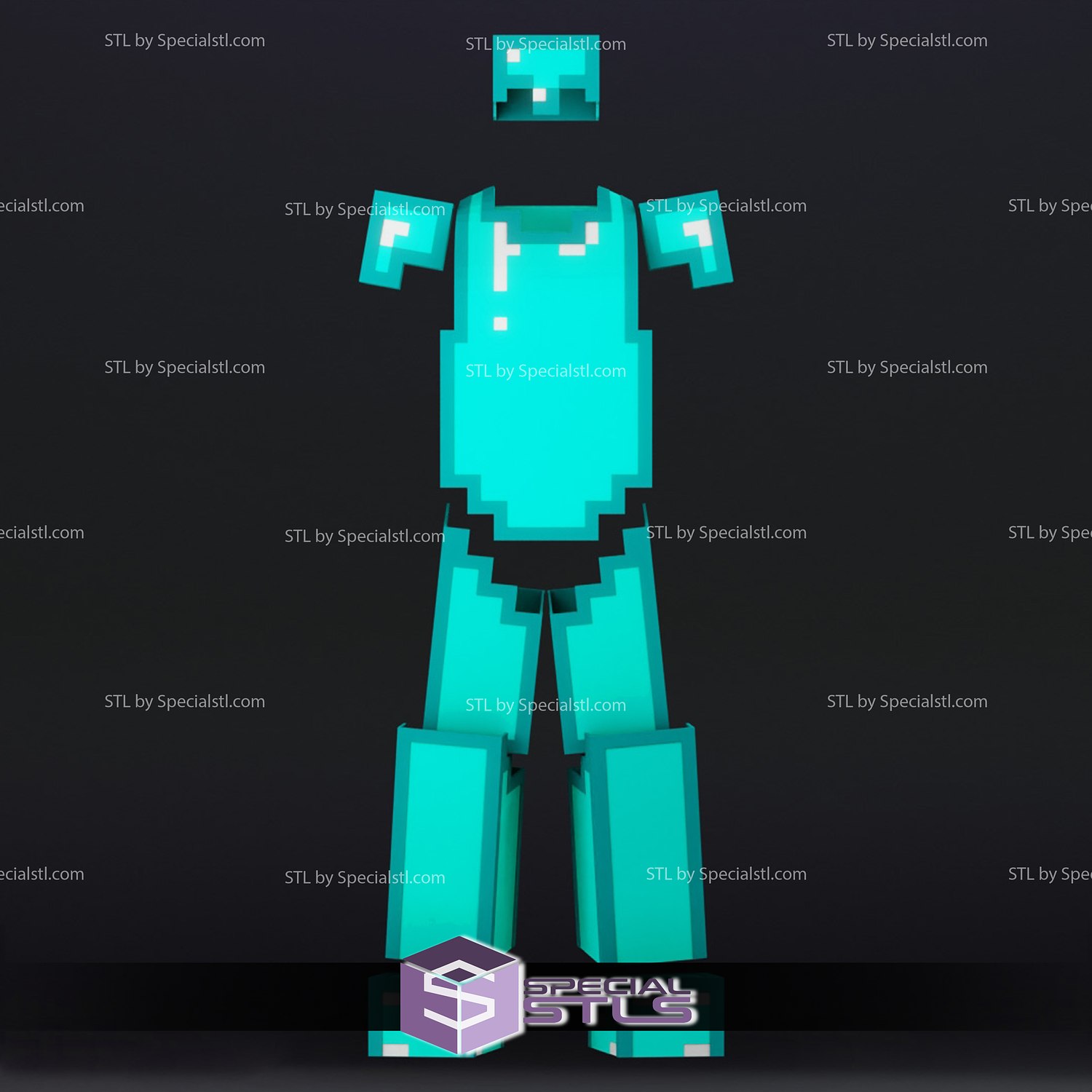 minecraft herobrine with diamond armor