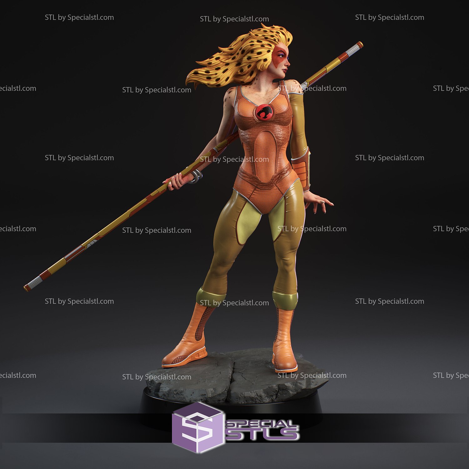 Cheetara STL files Standing from Thundercats