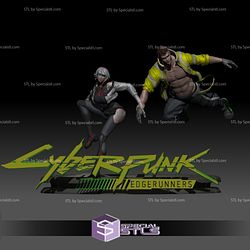 David and Lucy from Cyberpunk Edgerunners STL files