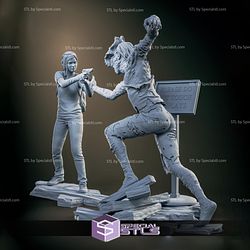 Ellie STL files from The last of us Diorama