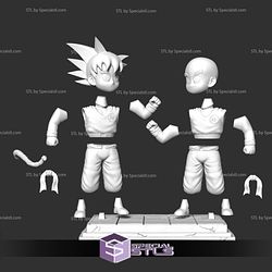 Goku and Krillin 3D Model STL Files from Dragonball