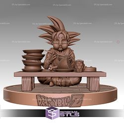 Goku and the meals STL Files from Drangonball