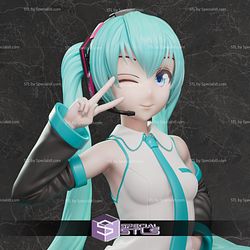 Hatsume Miku STL files Standing