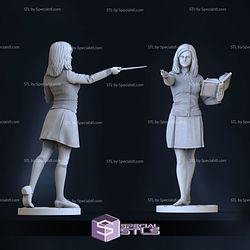 Hermione Granger 3D Model Holding Book