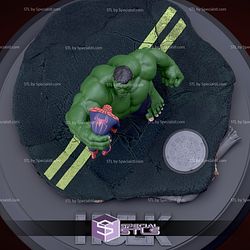 Hulk and Spiderman STL Files after Fight