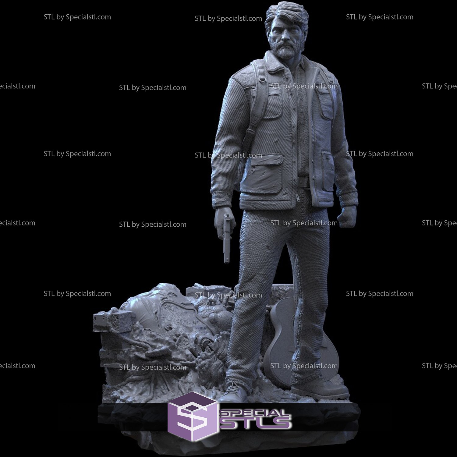 Pedro Pascal as The Last of Us' Joel Sculpted in 3D