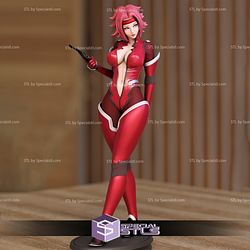 Kallen Stadtfeld 3D Model from Code Geas Lelouch of the Rebellion Anime