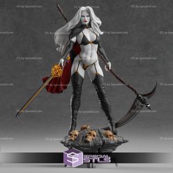 Lady Death STL Files holding weapon