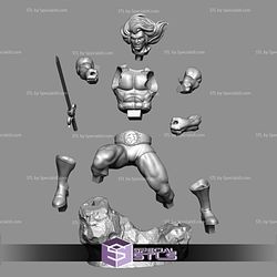Lion-O STL files V3 Action Pose from Thundercats