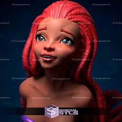 Little Mermaid Halle Bailey 3D Model from The Movie Live Action