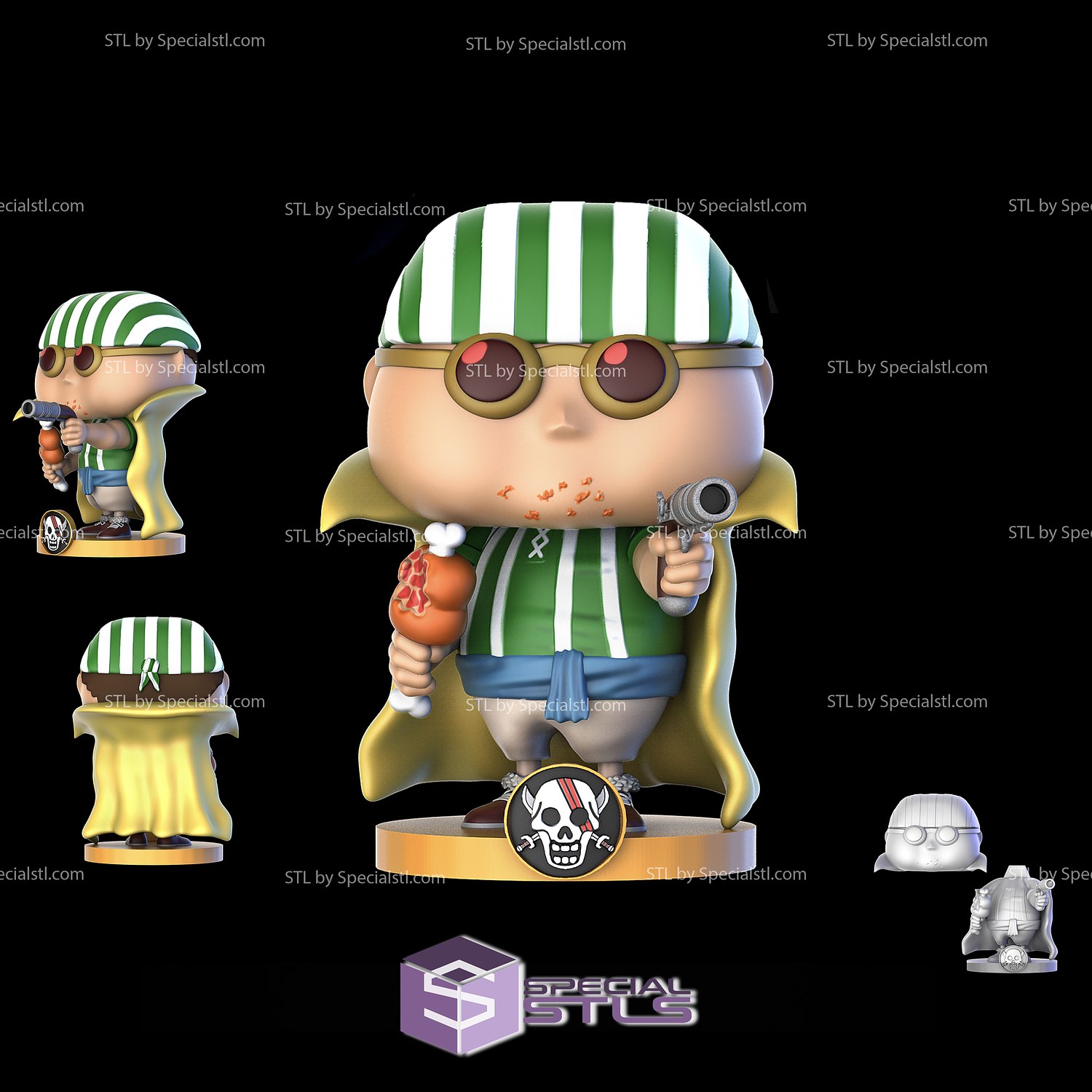 STL file who's who one piece funko pop・3D printing template to  download・Cults