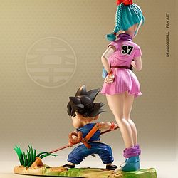 Goku and Bulma from Dragon Ball