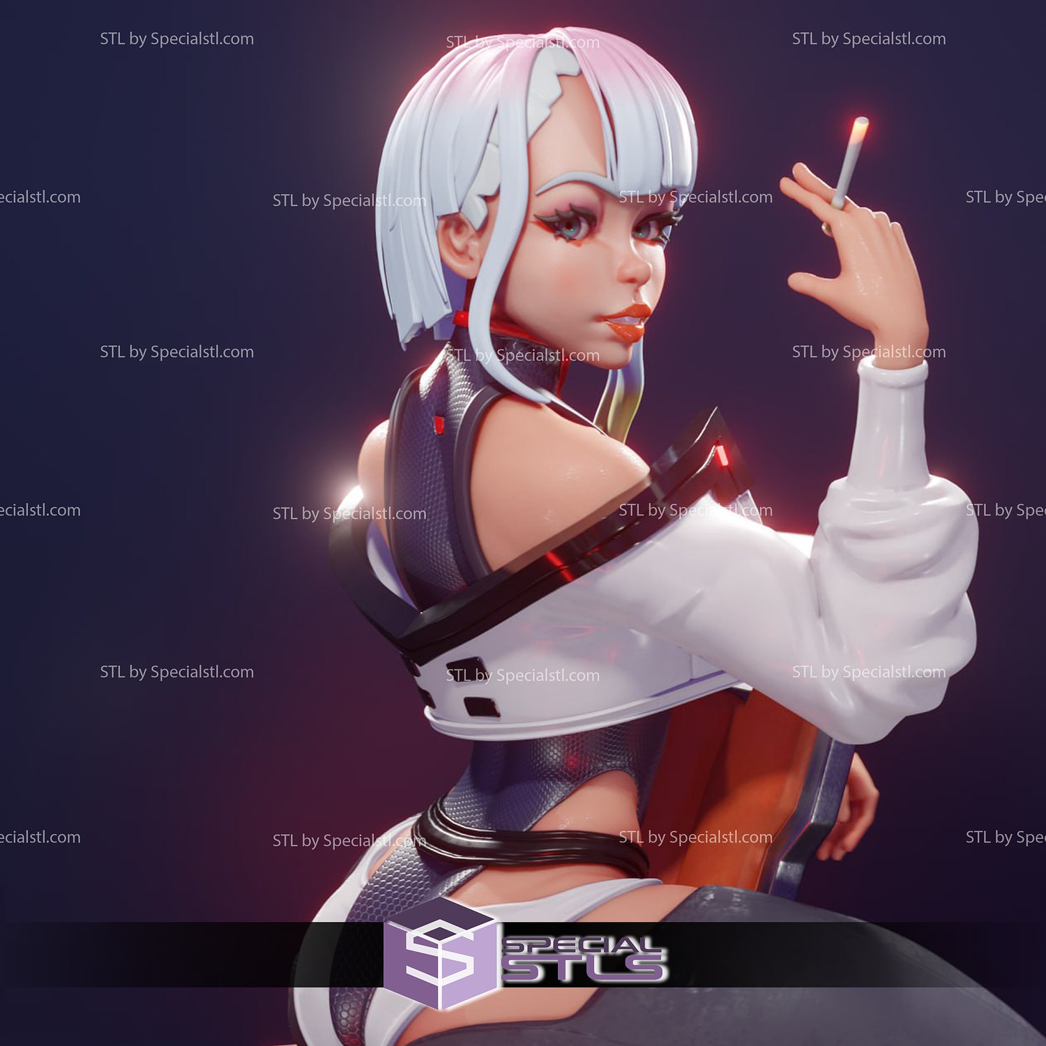 Lucy - STL Cyberpunk Edgerunners Anime Model Figure