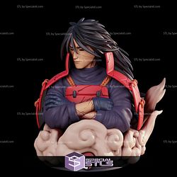 Madara Uchiha Bust 3D Model from Naruto