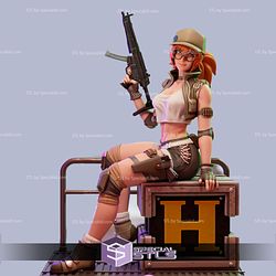 Metal Slug Girl 3D Model