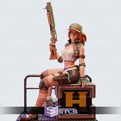 Metal Slug Girl 3D Model